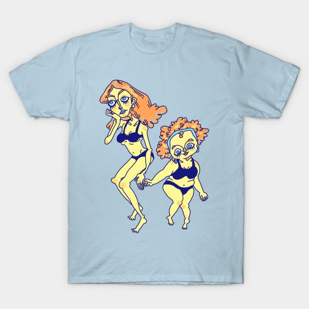 Ginger Gals T-Shirt by Markie Moo Art